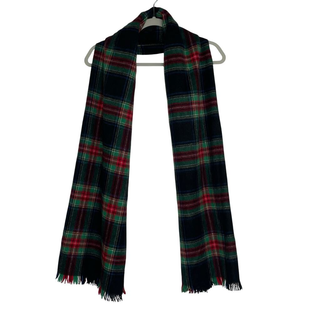 Vineyard Vines Scotland plaid 100% Cashmere wide scarf